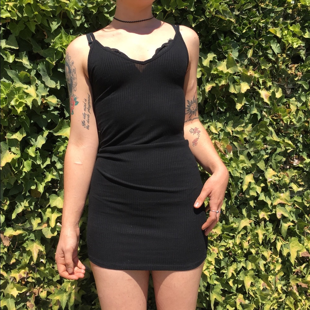 Vintage little black mini dress